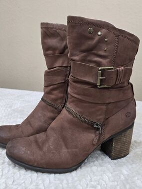 Josef Seibel Women's Sz 38 (7-7.5) Britney 06 Leather High Heel Ankle Boots